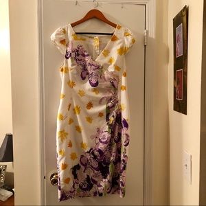 Anthropologie Fitted Floral Dress, size 10